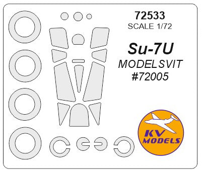 KV Models 72533 1/72 Su-7U (MODELSVIT #72005) + wheels masks (For ModelSvit)