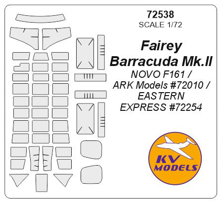 KV Models 72538 1/72 Fairey Barracuda Mk.II (NOVO F161 / ARK Models #72010 / EASTERN EXPRESS #72254) (For NOVO / EASTERN EXPRESS / ARK Models)