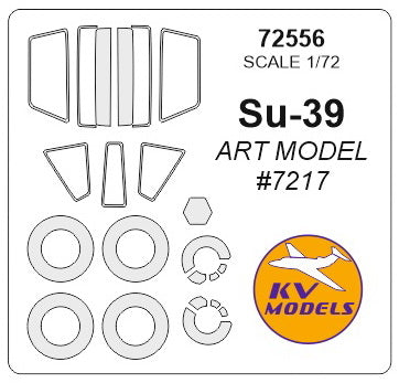 KV Models 72556 1/72 Su-39 (ART MODEL #7217) + wheels masks (For ARTModel)