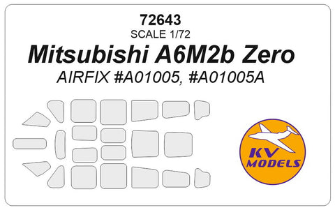 KV Models 72643 1/72 Mitsubishi A6M2b Zero (AIRFIX #A01005, #A01005A) (For AIRFIX)