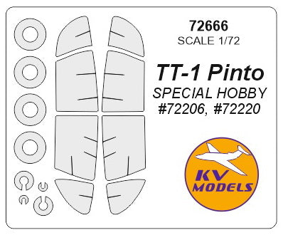 KV Models 72666 1/72 TT-1 PINTO (SPECIAL HOBBY #72206, #72220) + wheels masks (For Special Hobby)
