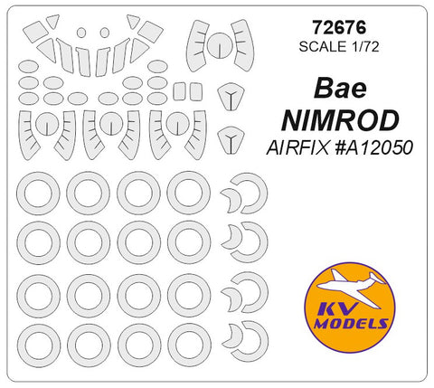 KV Models 72676 1/72 Bae NIMROD (AIRFIX #A12050) + wheels masks (For AIRFIX)