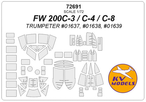 KV Models 72691 1/72 FW 200C-3 / FW 200C-4 / FW 200C-8 (TRUMPETER #01637, #01638, #01639) (For Trumpeter)