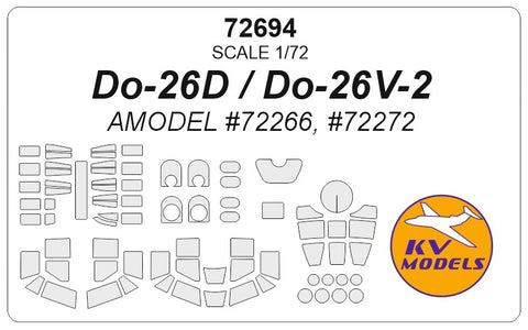 KV Models 72694 1/72 Do-26D / Do-26V-2 (AMODEL #72266, #72272) (For AMODEL)
