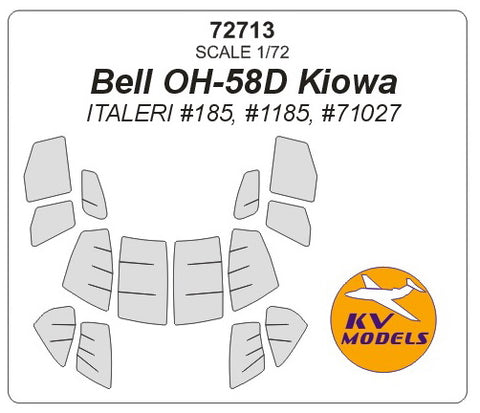 KV Models 72713 1/72 Bell OH-58D Kiowa (ITALERI #185, #1185, #71027) (For ITALERI)