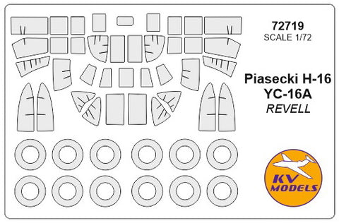 KV Models 72719 1/72 Piasecki H-16 / YC-16A + wheels masks (For Revell )