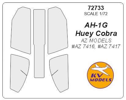 KV Models 72733 1/72 AH-1G Huey Cobra (AZ MODELS #AZ 7416, #AZ 7417, #AZ 7418, #AZ 7419, #AZ 7450, #AZ 7451, #AZ 7484) (For AZ MODELS)
