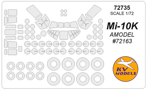 KV Models 72735 1/72 Mi-10K (AMODEL #72163) + wheels masks (For AMODEL)