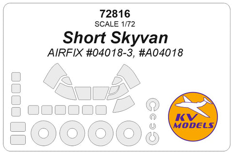 KV Models 72816 1/72 Short Skyvan (AIRFIX #04018-3, #A04018) + wheels masks (For AIRFIX)