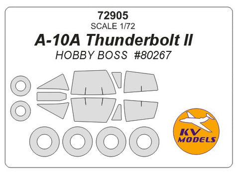 KV Models 72905 1/72 A-10A Thunderbolt II (HOBBY BOSS #80267) + wheels masks (For HOBBY BOSS )