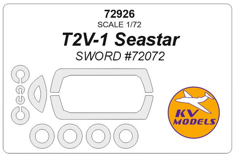 KV Models 72926 1/72 T2V-1 Seastar (SWORD #72072) + wheels masks (For SWORD)