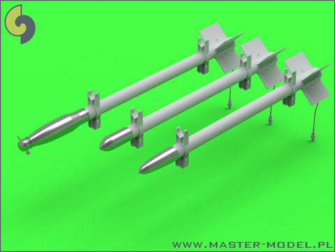 MASTER AM-24-013 1/24 Additional types of warheads for British RP-3 Rocket (60LB F, 25LB SAP, 25LB AP) – to use with set AM-24-011 and AM-24-012