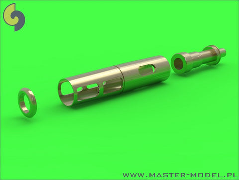 MASTER AM-32-068 1/32 MiG-15 & MiG-15bis - 37mm and 23mm gun barrels set, antenna base & Pitot Tube