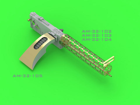 MASTER AM-32-105 1/32 Fokker E.II/E.III (Early) - ammunition feed chute with belt for LMG 08 Spandau (for Wingnut Wings kitset)