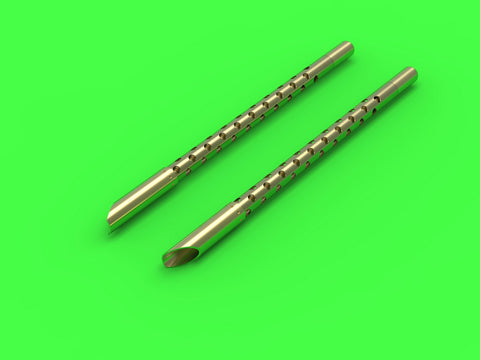 MASTER AM-32-119 1/32 B-24 Liberator - set of 10 Browning M2 aircraft .50 caliber barrels with (for Hobby Boss)
