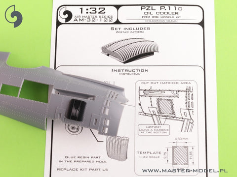 MASTER AM-32-122 1/32 PZL P11 - oil cooller