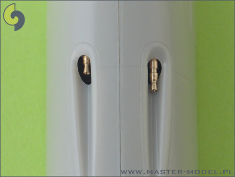 MASTER AM-48-010 1/48 Bf 109 F, G1 - G4 armament set (MG 17 tips) & Pitot Tube
