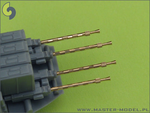 MASTER AM-48-026 1/48 British Mk 2 Browning .303 caliber (7,7mm) with flash hider (4pcs)