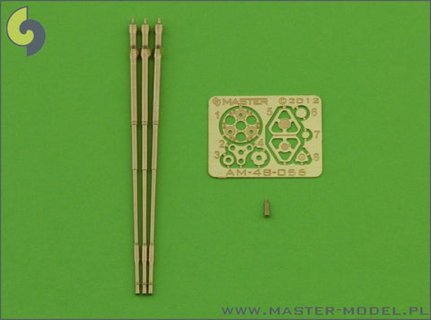 MASTER AM-48-056 1/48 M197 - Three-barrelled rotary 20mm cannon - turned barrels with etched barrel clamps - used on AH-1 Cobra