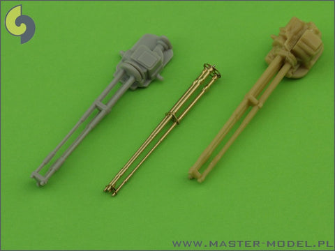 MASTER AM-48-056 1/48 M197 - Three-barrelled rotary 20mm cannon - turned barrels with etched barrel clamps - used on AH-1 Cobra