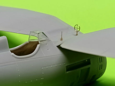 MASTER AM-48-160 1/48 PZL P11c - details set - wz. 33 machine gun barrels, gunsight and Venturi Tube