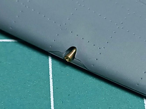 MASTER AM-48-163 1/48 Spitfire Mk.I early - Browning .303 with flash hider barrel tips and early gunsight (for Eduard)