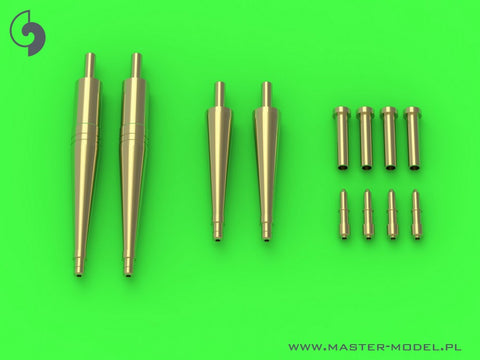 MASTER AM-48-166 1/48 Spitfire Mk.Vc - Hispano 20mm cannons in fairings and Browning .303 barrel tips (for Eduard)