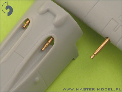MASTER AM-72-009 1/72 Bf 109 E3 - E9, T armament set (MG 17 tips, MG FF barrels)