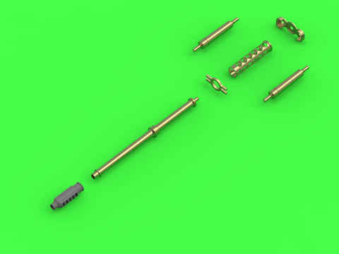 MASTER AM-72-109 1/72 AH-64 Apache - M230 Chain Gun barrel (30mm), Pitot tubes and tail antenna (resin, PE and turned parts)
