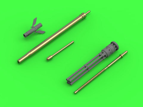 MASTER AM-72-110 1/72 Mi-24 (Hind D/E) - JakB-12.7 machine gun barrel and DUAS probe (metal and resin parts)
