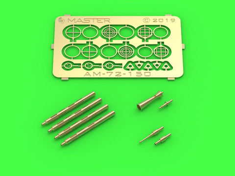 MASTER AM-72-150 1/72 PZL P11a/b/c - details set - wz. 33 machine gun barrels, gunsight and Venturi Tube