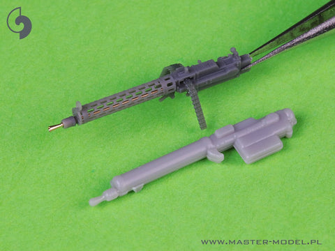 MASTER AM-72-169 1/72 German WW I machine gun Spandau LMG 08/15 (2 pcs) - with SHORT charging handle - complete guns incl. 3D resin & brass parts