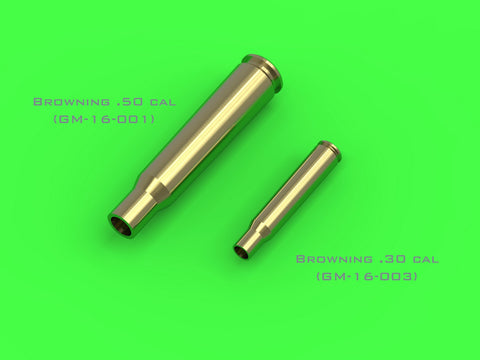 MASTER GM-16-003 1/16 M1919 Browning .30 caliber (7.62mm) - empty shells (25pcs)