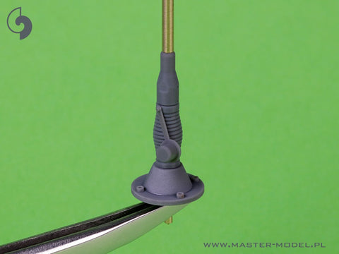MASTER GM-16-007 1/16 Antenna Comrod VHF3088VM - used on Leopard 2 A7V and other vehicles (2pcs) - STRAIGHT version