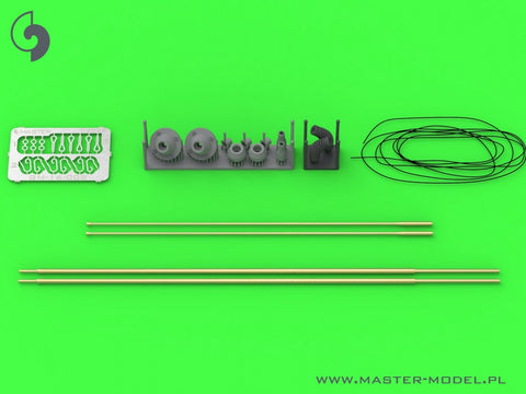 MASTER GM-16-008 1/16 Antenna Comrod VHF3088VM - used on Leopard 2 A7V and other vehicles (2pcs) - TILTED version