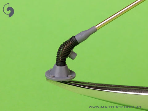 MASTER GM-16-008 1/16 Antenna Comrod VHF3088VM - used on Leopard 2 A7V and other vehicles (2pcs) - TILTED version
