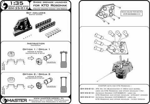 MASTER GM-35-015 1/35 KTO Rosomak - smoke grenade launcher