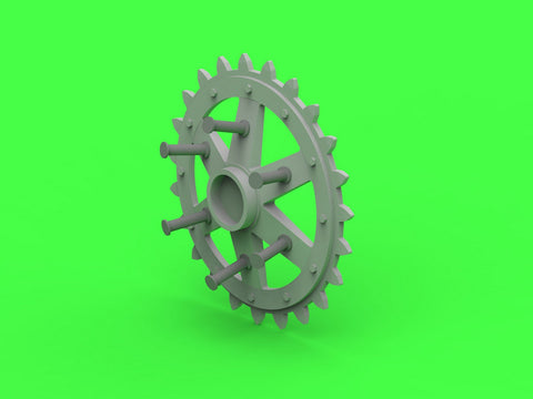 MASTER GM-35-037 1/35 Polish light tank 7TP - drive wheels & engine grills (for IBG kit)