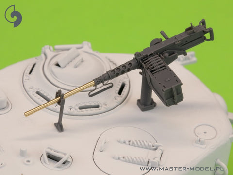 MASTER GM-35-063 1/35 Browning M2HB .50 cal (12,7mm) - machine gun on tank mount - WWII version (early M23 cradle with early tray)