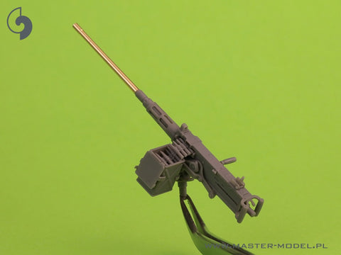 MASTER GM-35-069 1/35 Browning M2HB .50 cal (12,7mm) - on tank mount - early WWII version (D69820 cradle with small 50 round ammo can D68375)