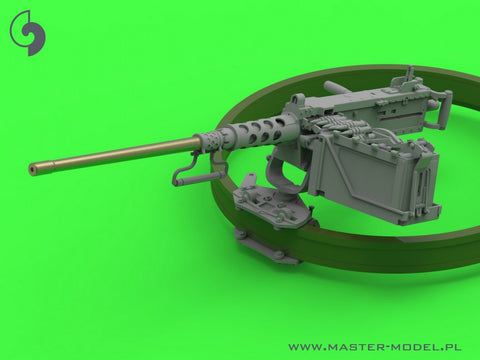 MASTER GM-35-073 1/35 Browning M2HB .50 cal (12,7mm) - for M49 Ring Mount (D40721 carriage / D40733 cradle / D40731 fixed ammo can or D90078 tray)