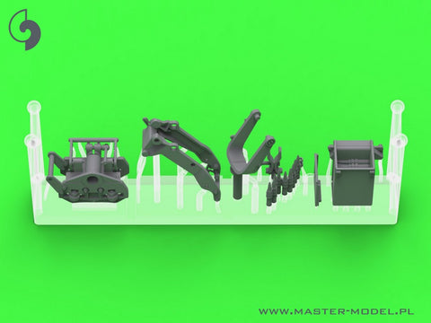 MASTER GM-35-073 1/35 Browning M2HB .50 cal (12,7mm) - for M49 Ring Mount (D40721 carriage / D40733 cradle / D40731 fixed ammo can or D90078 tray)