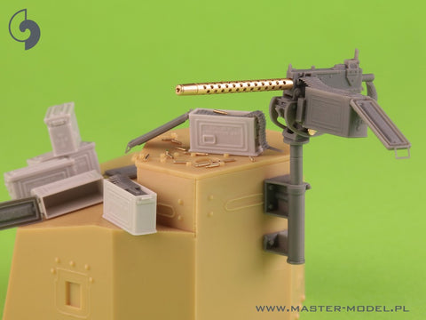 MASTER GM-35-087 1/35 Browning M1919 A4 .30 cal (7,62mm) - with anti-aircraft M20 mount (used e.g. on M3 Stuart) or D7431 cradle (e.g. M3 Scout Car)