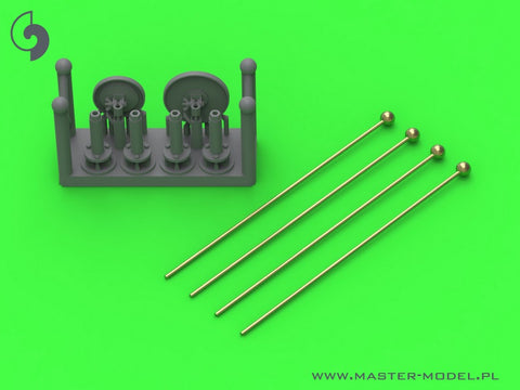 MASTER GM-35-096 1/35 Width indicators for German vehicles (used on Sd.Kfz. 221, 222, 223, 231, 232, 233, 234, 247, 250, 251, 263) - set of 4pcs