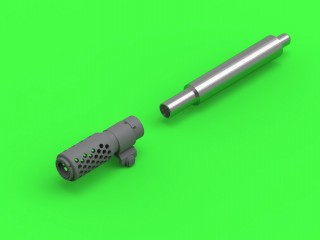 MASTER GM-35-098 1/35 German 7,5cm Pak 97/38 gun barrel (for Italeri, Dragon kits)