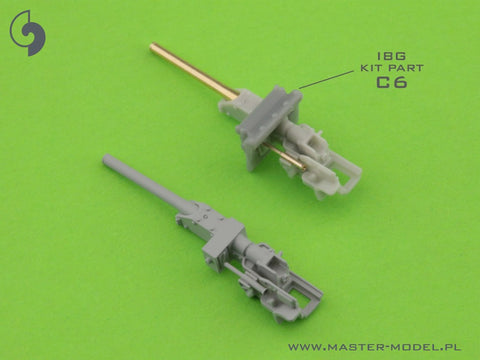 MASTER GM-72-015 1/72 Japanese Type 95 Ha-Go light tank - 37mm Type 94 gun barrels with resin mount (for IBG kit)