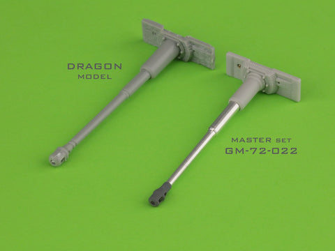 MASTER GM-72-022 1/72 PzKpfw VI Tiger I - MG-34 gun barrels & 88mm KwK36 L/56 with late muzzle brake and final version gun mantlet