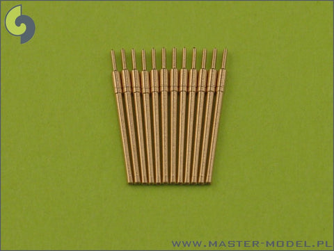 MASTER SM-350-056 1/350 USN 3in/50 (7.62 cm) barrels (12pcs) - used in many USN warships from 1915 to 1945 (fit to Trumpeter's USS England)