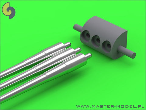 MASTER SM-350-074 1/350 USS Indianapolis CA-35 (1945) armament - 8in (9pcs), 5in (8pcs) barrels with resin trunnion - fits Trumpeter model