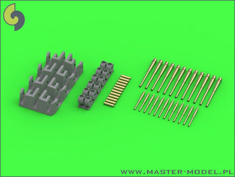 MASTER SM-350-079 1/350 HMS Belfast armament - 6in (12pcs), 4in (12pcs) barrels - set includes resin correction for 6in gun mounting